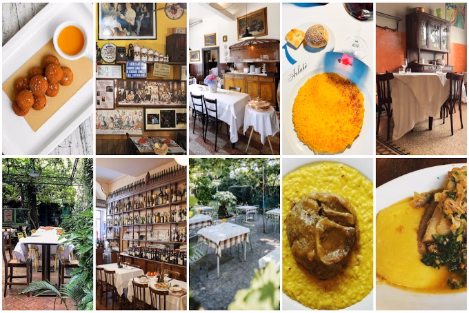 Quali sono le 10 migliori trattorie milanesi?