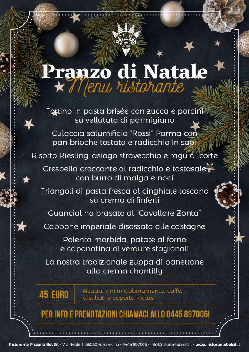 Cosa si mangia il 25 dicembre a Natale?