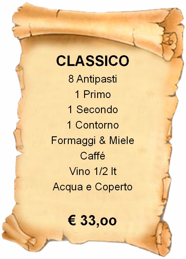 Quali sono i menu a prezzo fisso?