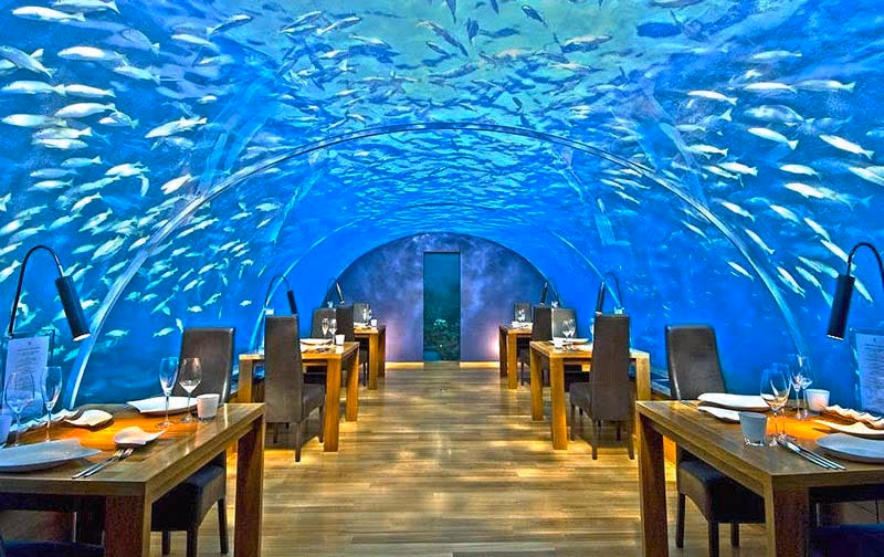 Quanto costa un ristorante sott'acqua a Maldive?