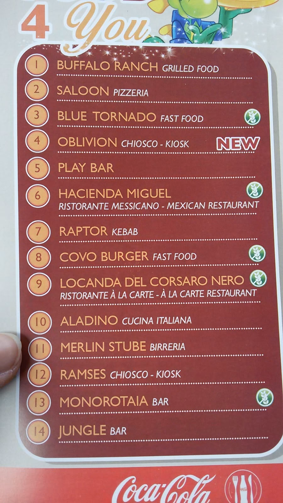 Come posso prenotare un ristorante a Gardaland?